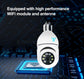 5MP Tuya Mini Camera Wireless Ycc365plus Wifi E27 Light Bulb Videocam Video Surveillance for Smart Home Security Easy Install