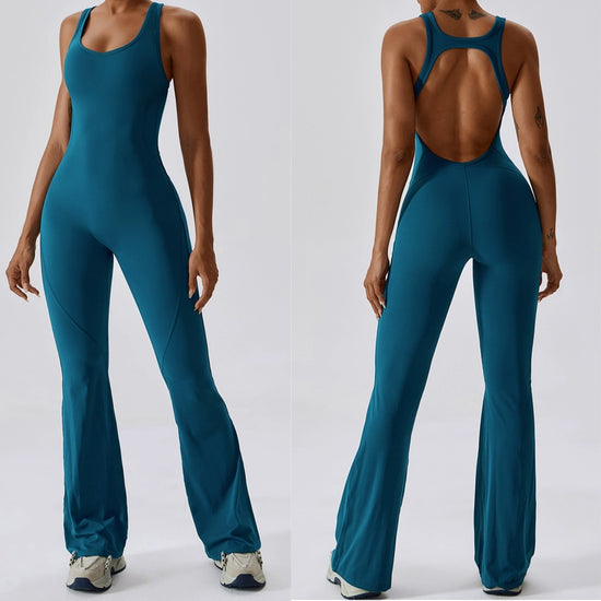 Fashion Quick-Drying One-Piece Skinny Yoga Clothes Dance Sports Fitness Clothes Hip-Lift and Belly Shaping Micro-Pull Jumpsuit Yoga Clothes