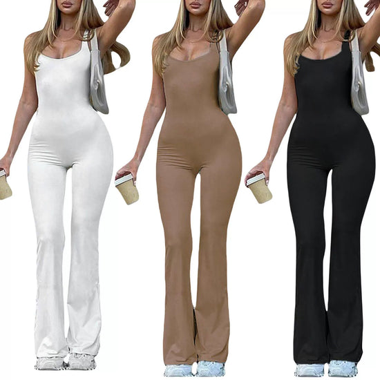 Casual Slim-Fit Flared Sexy Jumpsuit