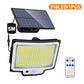 318/328/348 LED Outdoor Solar Lights Super Bright 3 Modes Flood Lights IP65 Waterproof Wall Lamp with Remote for Yard Garden