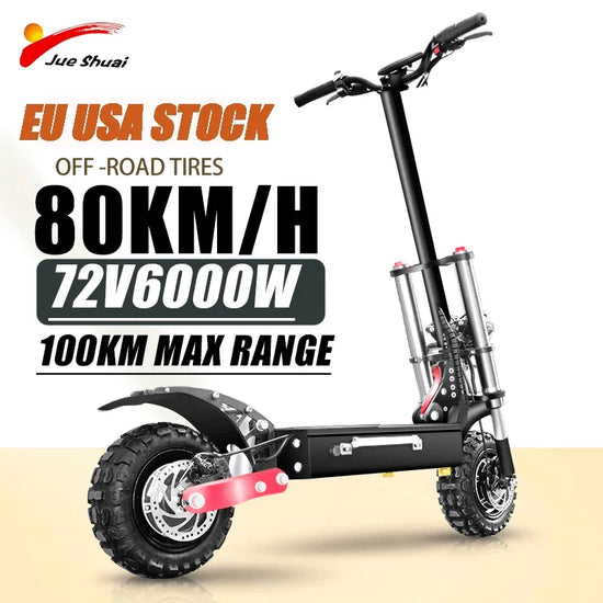 60-85KM/H Electric Scooter 1000-6000W Dual Motor Electric Scooters Adults Foldable E Scooter 100KM Long Range Electric Scooters