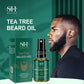 2023 Biotin Beard Oil For Men Natural Tea Tree Nourishing Regrowth Oil Anti Hair Loss Product Man Beard Hair Growth Essence Oil